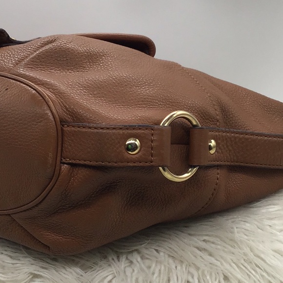 Michael Kors Brown Pebble Leather HOBO Shoulder Bag - Picture 10 of 16